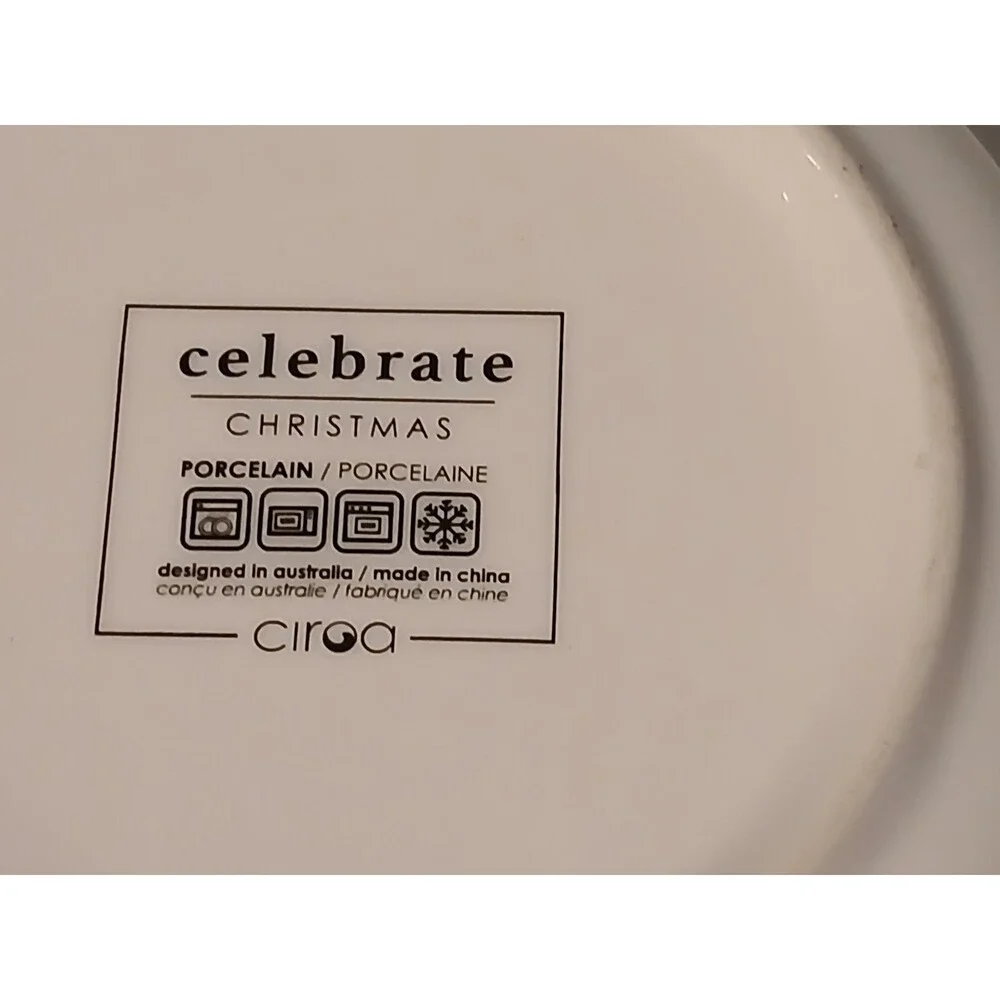 Ciroa Bowl 3 wise reindeer Celebrate Christmas Dog porcelain Australia